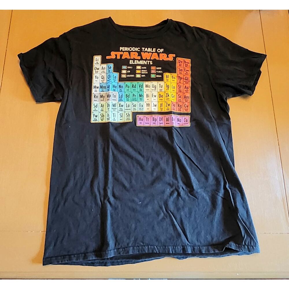 Star Wars period table of elements graphic t-shirt